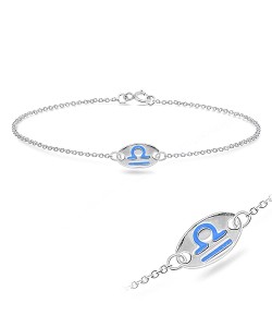 Libra Silver Bracelet BRS-144